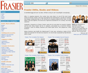 frasierdvd.com: Frasier DVDs, Books and Videos
Frasier - the cheapest prices.