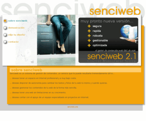 senciweb.com: sobre senciweb :: SenciWeb, gestión y mantenimiento fácil de tu web
sobre senciweb :: SenciWeb, gestión y mantenimiento fácil de tu web