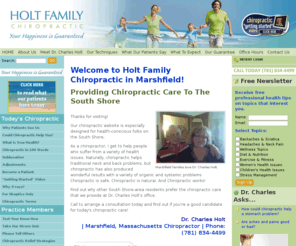 stressmeltingparty.com: Marshfield Chiropractor, Marshfield, Duxbury and Kingston MA | Dr. Charles Holt
Marshfield chiropractor, Dr. Charles Holt of Holt Family Chiropractic. Call the chiropractor in Marshfield, Duxbury and Kingston who cares: (781) 834 4499