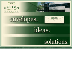 allied-envelope.com: Allied Envelope Company
Allied Envelope Company is an envelope manufacturer and supplier based out of Boise, ID with a warehouse in both Boise and Spokane, WA.