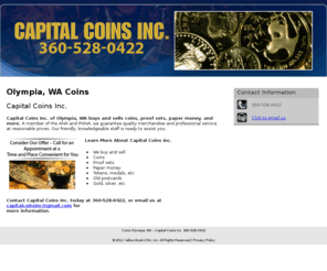 capitalcoinsinc.com: Coins Olympia, WA - Capital Coins Inc. 360-528-0422
Capital Coins Inc. provides ribs, beef brisket, pulled pork, pork steak and more to Olympia, WA. Call 360-528-0422 for an Appointment.