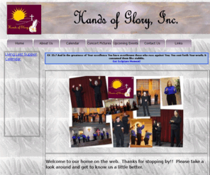 handsofglory.org: Welcome to handsofglory.org
This is our homepage!  Please look around and make your self at home.