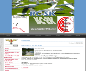 rc-sk.at: RC-SK Segelkunstflug  Österreich - RC-SK Euro Contest Tour
RC-SK Segelkunstflug - Offizielle Homepage - Informationen und Neuigkeiten von der RC-SK Klasse. Acro Glider Austria