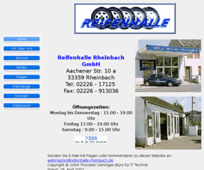 reifenhalle-rheinbach.net: Reifenhalle Rheinbach
Ihr kompetenter Goodyear-Partner in 53359 Rheinbach