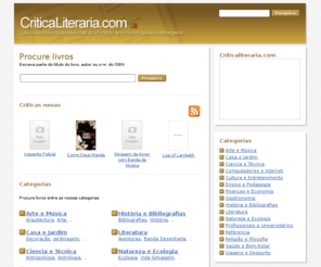 criticaliteraria.com: Criticaliteraria.com: Leia e escreva críticas literárias
Leia e escreva críticas literárias