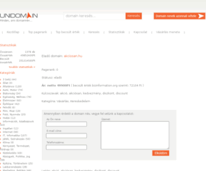 akciosan.hu: Unidomain - akciosan.hu
akció, akciósan, kedvezmény, diszkont, discount