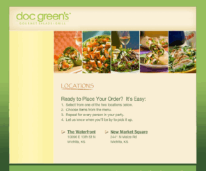 docgreenswichita.com: doc green's Gourmet Salads & Grill
doc green's Gourmet Salads & Grill