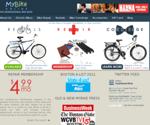 mybikeonline.com: Boston Bike Rentals, Bike Repair, & Electric Bike Sales
MyBike rents, repairs, sells, and advertises on mountain bikes and electric bikes