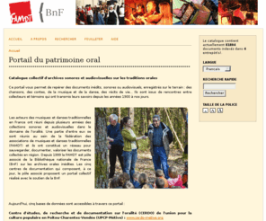 portaildupatrimoineoral.com: Portail du patrimoine oral
