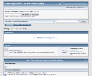 ubyoforum.com: UBYO Öğrencileri ve Mezunları Birliği
UBYO Öğrencileri ve Mezunları Birliği