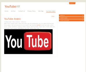 youtubearabic.org: Youtube Arabic - Arabic Songs - Arabic Movies
Watch on Youtube Arabic Songs , music, Arabic Movies, makeup, hidden camera, learning Arabic and Arabic jokes.