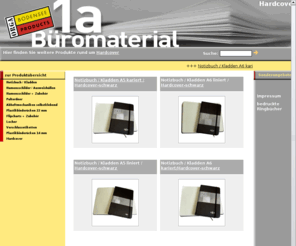 1abueromaterial.org: Hardcover Selbstklebeartikel Bürobedarf Büromaterial Büroartikel
hardcover Notizbuch / Kladden A6 liniert / Hardcover-schwarz