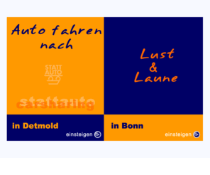 stattauto.com: Stattauto CarSharing GmbH Bonn
 Sparen Sie Geld und schonen Sie die Umwelt - STATTAUTO CarSharing GmbH Bonn - Auto fahren nach Lust und Laune