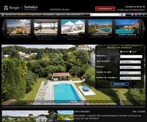 villa-cap-antibes.fr: Cap Antibes, immobilier de prestige, villas et propriétés de prestige à vendre au Cap d'Antibes, Côte d'Azur, Sud de la France
Villas et propriétés de luxe a vendre au Cap d'Antibes. Burger Sotheby's International Realty vous propose une large sélection de villas et propriétés à vendre au Cap d'Antibes.