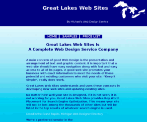 greatlakeswebsites.com: Great Lakes Web Sites
Great Lakes Web Sites providing all your needs from concept to publishing your web site on the Internet.