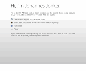 johannesjonker.com: JohannesJonker.com
Johannes Jonker's web profile.