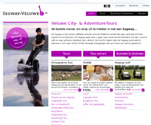 secway.nl: Veluwe City- & AdventureTours - Segway Veluwe - The funniest way of moving
dé leukste manier om erop uit te trekken is met een Segway... De Segway is het eerste zelfbalancerende vervoermiddel ter wereld dat geen speciale techniek vereist om te besturen. De Segway gaat waar u gaat: naar voren leunen betekent ook dat u vooruit rijdt en naar achteren betekent dat u afremt. Een bocht maken doet de Segway automatisch wanneer u zich naar rechts of links beweegt, bewegingen die een mens van nature gewend is.  