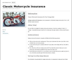 classicmotorcycleinsurance.org: Classic motorcycle insurance
Classic motorcycle insurance