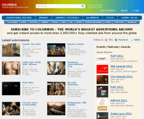 coloribus.com: Coloribus : Global Advertising Archive : Creative Ads : Awards Winners
Coloribus is a Creative Advertising Archive with more than 2,000,000 ads