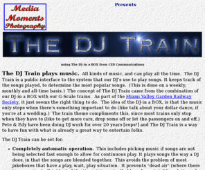 dj-inabox.com: The DJ Train
The DJ Train is a public interface to the system that our DJ’s use to play songs.