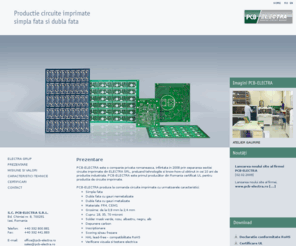 pcb-electra.ro: Pcb-Electra: productie circuite imprimate
Pcb-Electra: productie circuite imprimate simpla si dubla fata, cu gauri metalizate