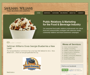 sahlmanwilliams.com: Food Public Relations | Sahlman Williams
Sahlman Williams is a public relations firm in Tampa, Florida that specializes in the food industry.