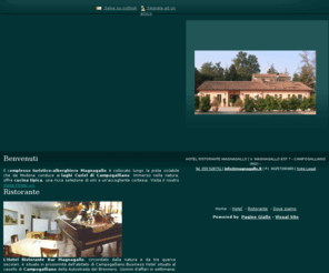 albergomagnagallo.com: Magnagallo | Hotel Ristoranti | Campogalliano | Modena | VisualSite
Il complesso turistico-alberghiero Magnagallo è collocato lungo la pista ciclabile che da Modena conduce ai laghi Curiel di Campogalliano.