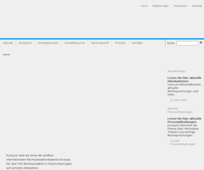 eurojuris.com: www.eurojuris.com
Die Homepage von Eurojuris Deutschland e.V.