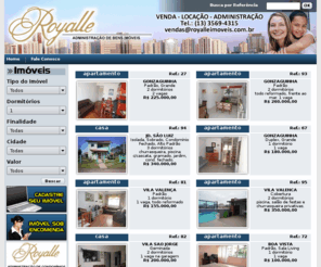 royalleimoveis.com: Royalle Imóveis
A Royalle Imóveis, imobiliária em São Vicente - Litoral de São Paulo, atua na venda e locação de imóveis em São Vicente/Santos - Litoral de São Paulo