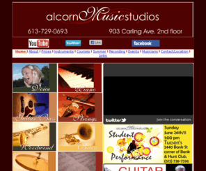 alcornmusicstudios.com: Alcorn Music Studios, music lessons, ottawa, mark alcorn, marilee 
townsend-alcorn
