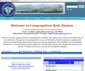 frozenchosen.org: Congregation Beth Sholom, Anchorage, AK - Home
This is the home page.