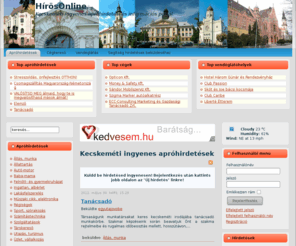 hirosonline.hu: Kecskeméti ingyenes apróhirdetések
Kecskeméti ingyenes apróhirdetési és információs portál