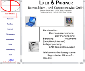 lueer.org: Lüer & Partner
Konstuktions-
                                                       und Computerservice