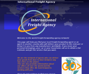 cargoexport.org: cargo export, freightforwarder, import, ocean, air
Cargo export, International Freight Agency, Global Cargo Canada, Agente Cargador, Internacional Naviera, Compania Naviera, Lodaing, Packing, Export-Import, Custom Clearance