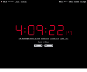 clocks-online.net: Online Alarm Clock
Online Alarm Clock - Free internet alarm clock displaying your computer time.