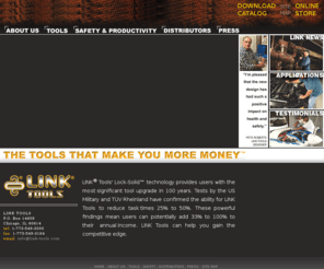linktoolsonline.com: Welcome to LINK Tools
The LINK Tool System is the first ratchet that lets you make quick, easy drive connections to sockets and accessories that will not come apart until you want them to!