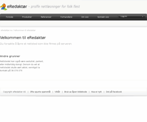 norecopa.org: Velkommen til eRedaktør
