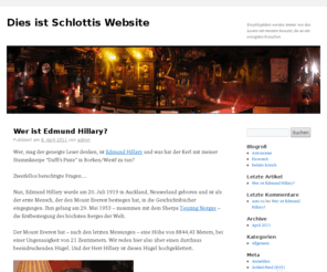 schlottbom.net: Dies ist Schlottis Website | Enzyklopädien werden immer von den Leuten am meisten benutzt, die sie am wenigsten brauchen.
