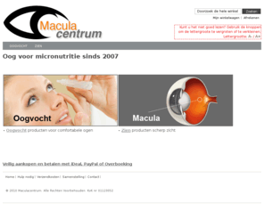 care4eye.com: Maculacentrum
Maculacentrum is sinds 2007 uw leverancier voor oogvoeding en vraagbaak voor oogzorg.