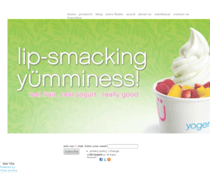 greatyogurt.com: Yogen Fruz / Frozen Yogurt & Smoothies / Soft Serve topped with fresh fruits / Probiotic Froyo / Dessert Treat
In 1986, two young brothers opened a frozen yogurt store in Toronto, Canada. A new concept that provided people with a healthy and tasty frozen yogurt treat! Today, Yogen FrÃ¼z has grown to more than 1200 locations operating in over 25 countries.