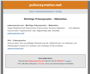 pulsoxymeter.net: pulsoxymeter.net - Wichtige Pulsoxymeter - Webseiten
