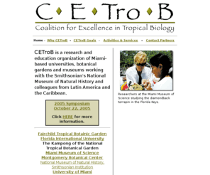 cetrob.org: CETroB - Coalition for Excellence in Tropical Biology
