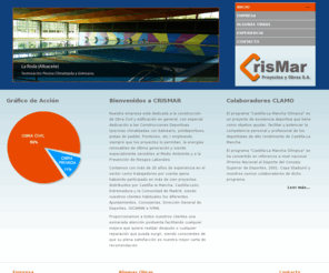 crismarsa.com: CRISMAR - Proyectos y Obras S.A.
construcción, reformas, obra, edificación, madrid, castilla la mancha, deportes, piscinas, paddel, tenis