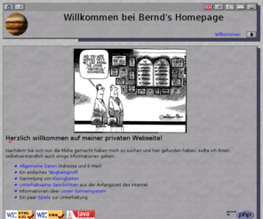 onasch.net: Willkommen bei Bernd's Homepage
Startseite der privaten Homepage von Bernd Onasch