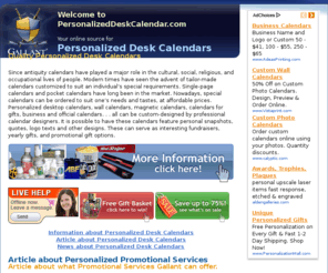 personalizeddeskcalendar.com: Personalized Desk Calendars, Promotional Calendars
Personalized Desk Calendars, Promotional Calendars, 2007 calendar, promo items, 2007 calendar free