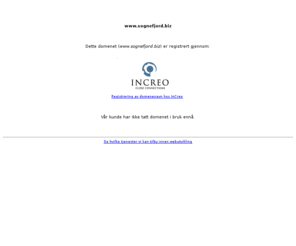 sognefjord.biz: Domene registrert av InCreo
Utvikling av websider og internettsystemer. Serverplass og e-post. Domeneregistering.