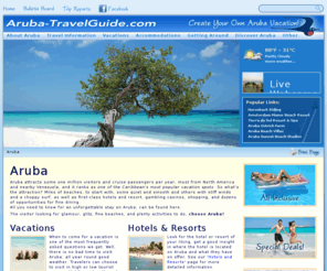 aruba-travelguide.com: Aruba Hotels, Car Rentals and Vacations by the Original Aruba TravelGuide
Aruba Hotels by Travel and Lodging Guide, find accommodations, car rentals,
    attractions, beaches and many pictures and photos, we are the original Aruba Travel Guide since 1999.