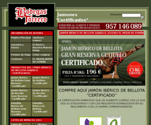 bodegastorrero.com: Comprar jamones - Jamon iberico de bellota de Guijuelo y Jabugo
Compra Jamón Ibérico Bellota al mejor precio directamente en Fábrica, sin intermediarios, y te lo llevamos a casa sin gastos de envío.