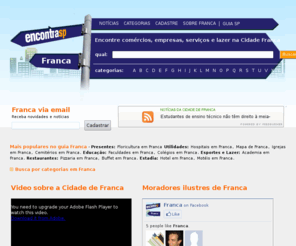 encontrafranca.com.br: Franca, Guia da cidade de Franca, São Paulo, SP - Encontra Franca
Franca, Guia da cidade de Franca,  São Paulo, SP - Encontra Franca