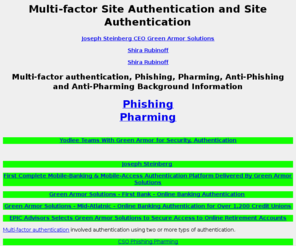 identitycues.com: Anti-Phishing and Anti-Pharming Solutions
multi-factor authentication, site authentication, phishing, pharming, anti-phishing, anti-pharming, FFIEC